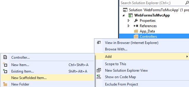 Add New Scaffolded Item in Controller
